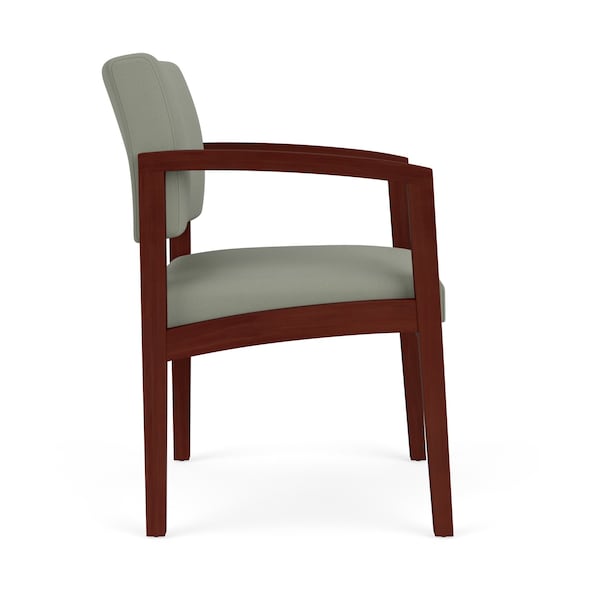 Lenox Wood Guest Chair Wood Frame, Mahogany, OH Eucalyptus Upholstery